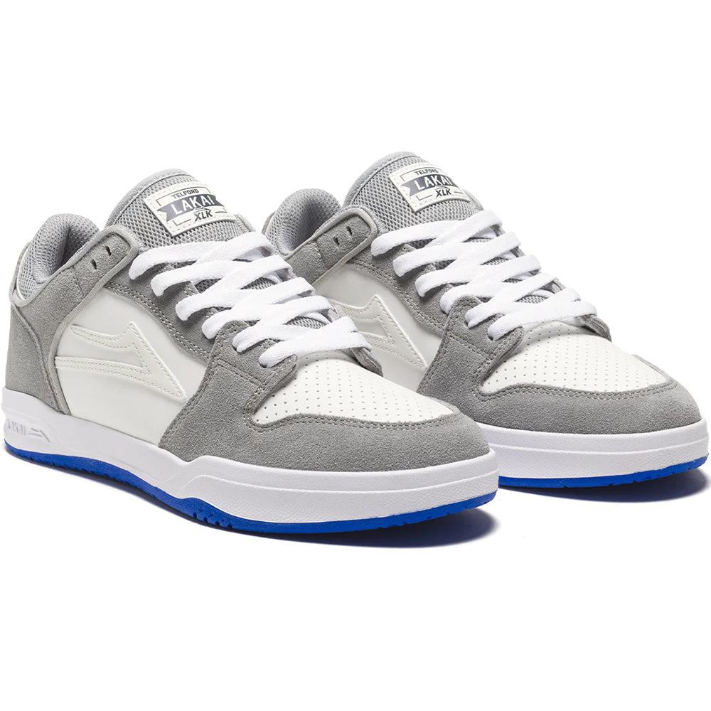 Lakai Telford Low Shoes Grey/Blue UV Suede