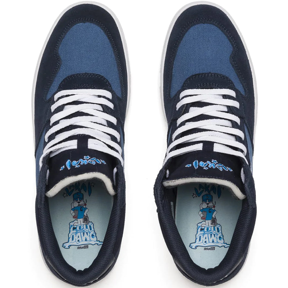 Lakai Villa Shoes Slate/Navy Suede