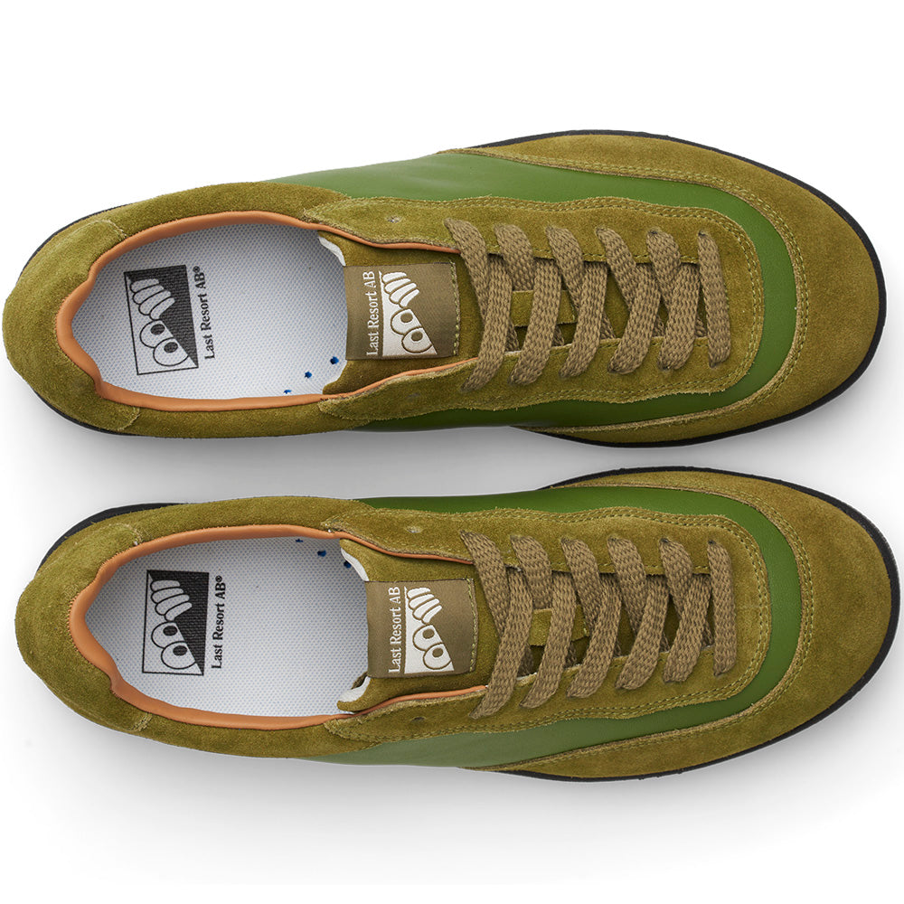 Last Resort AB CM001 Suede/Leather Lo Shoes Cedar Green/Black