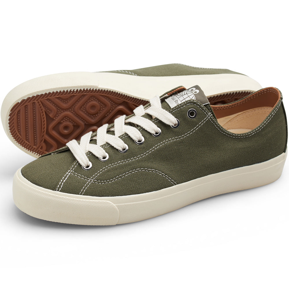 Last Resort AB VM003 LO Canvas Shoes Burnt Olive/White