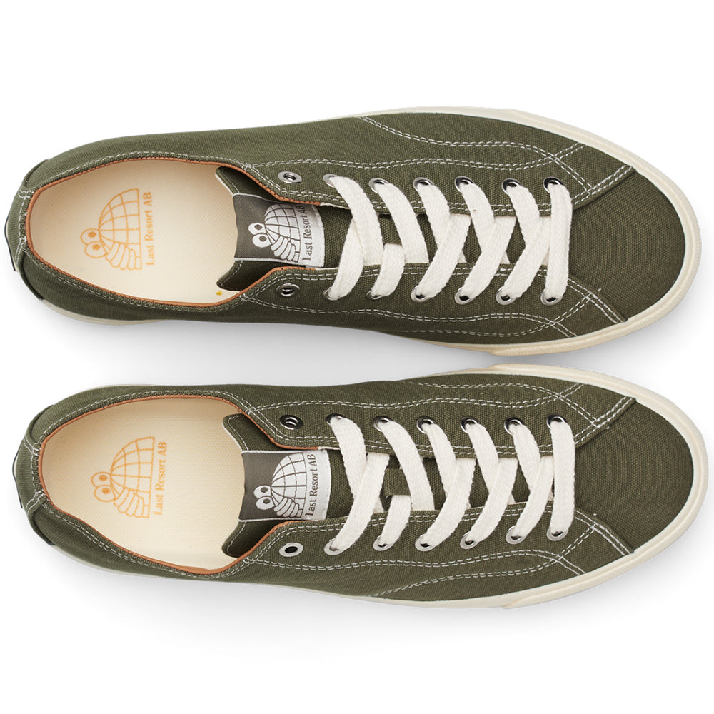 Last Resort AB VM003 LO Canvas Shoes Burnt Olive/White