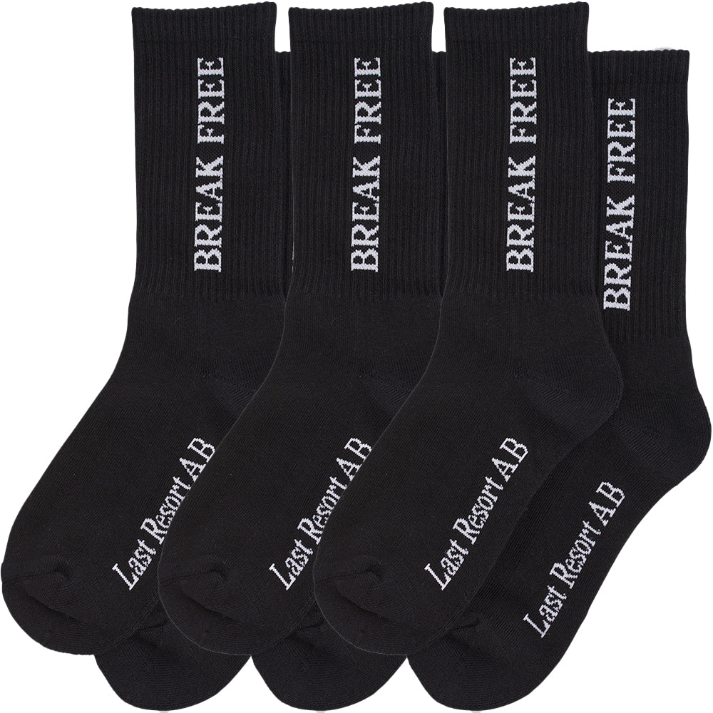 Last Resort AB Break Free Socks Black (3 Pack)