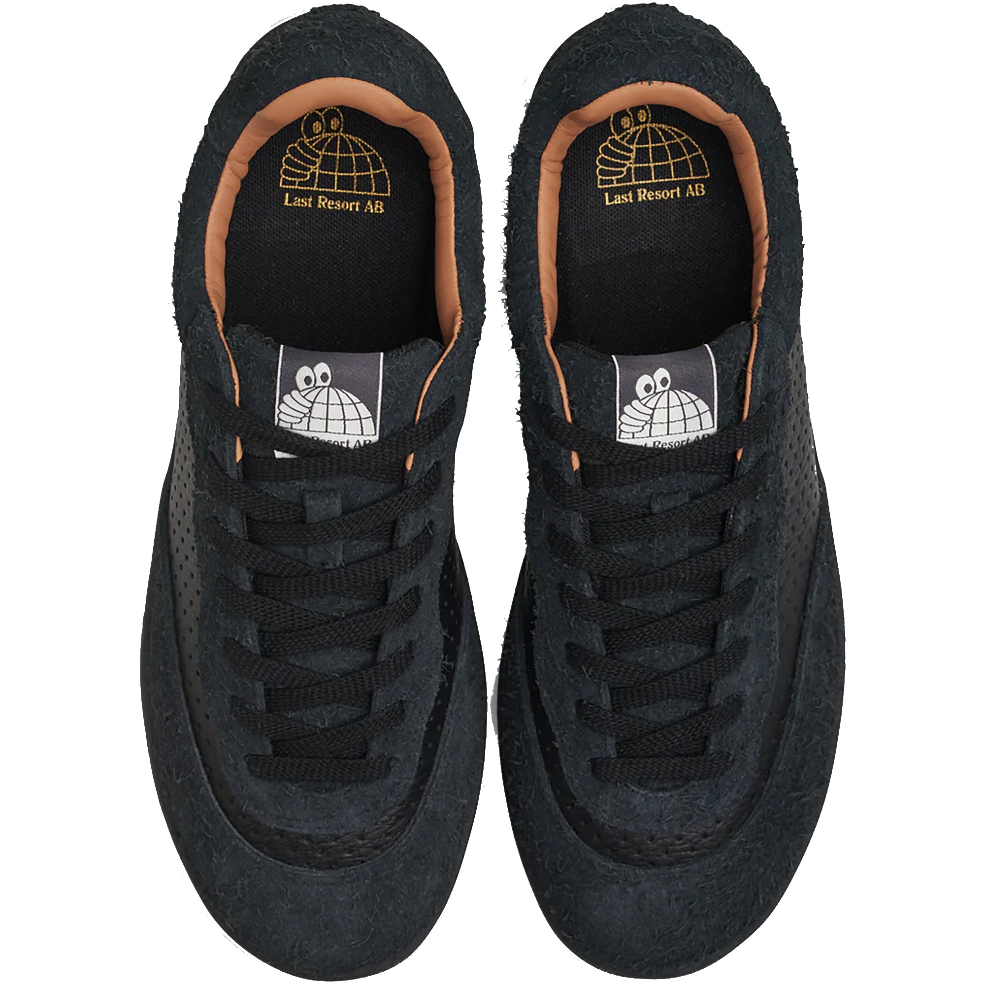 Last Resort AB CM001 Perf Leather/Suede Shoes Black/Black
