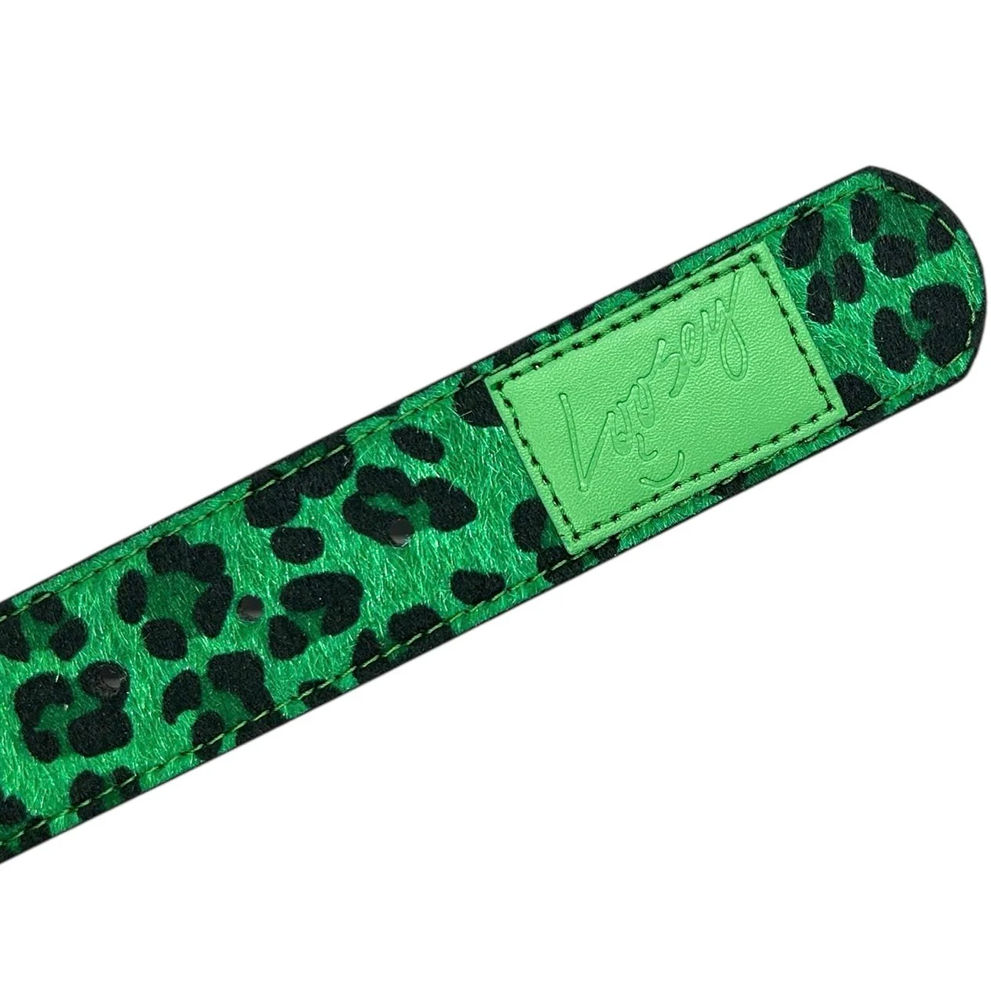 Loosey Green Cheetah Stud Belt