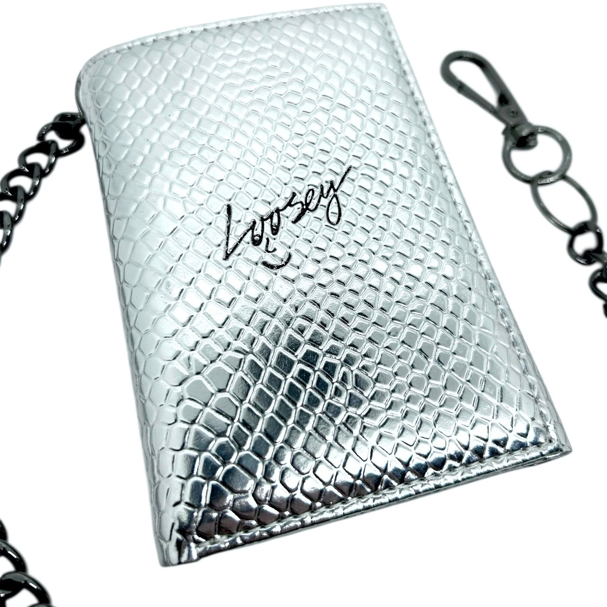 Loosey Metallic Silver Chain Gang Wallet