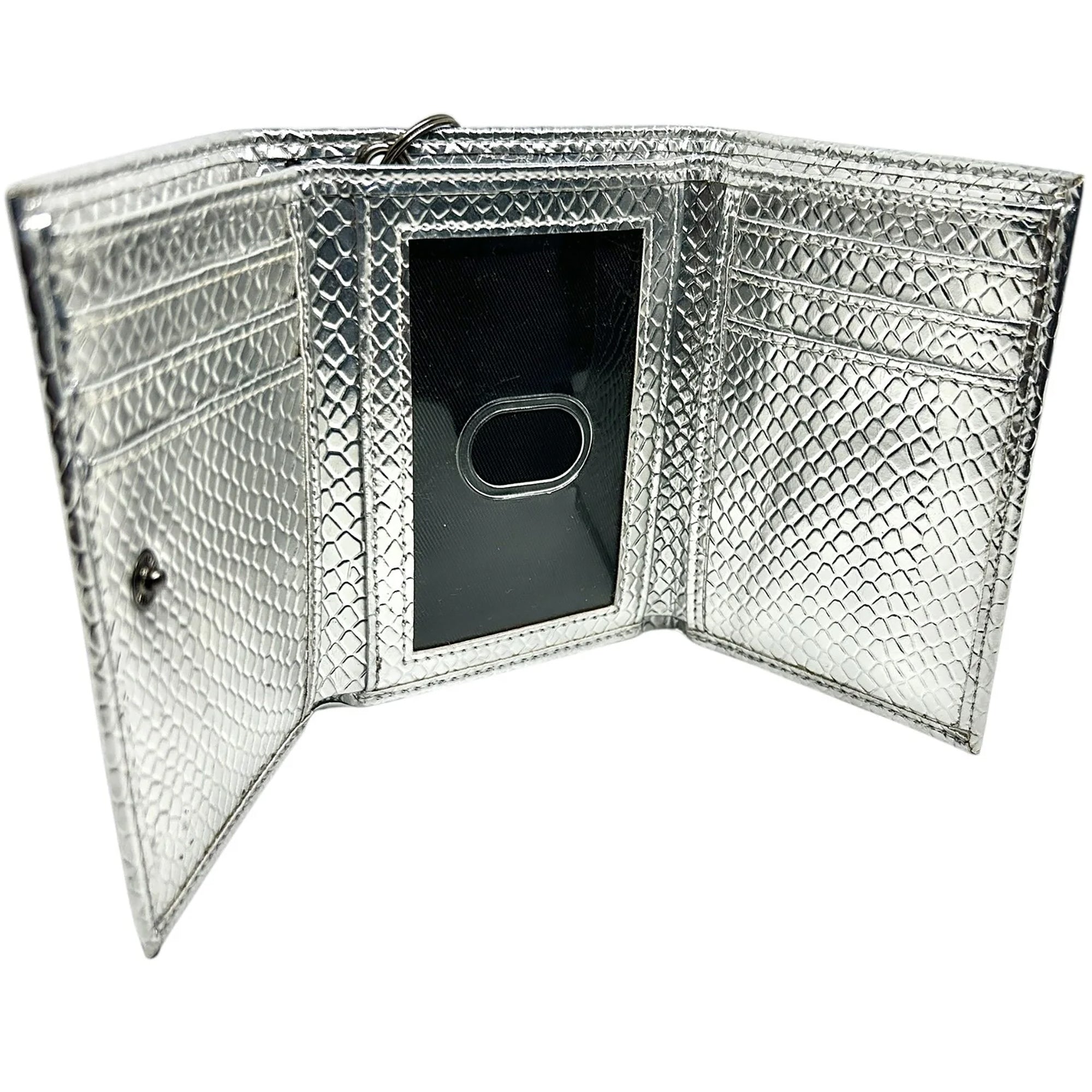 Loosey Metallic Silver Chain Gang Wallet