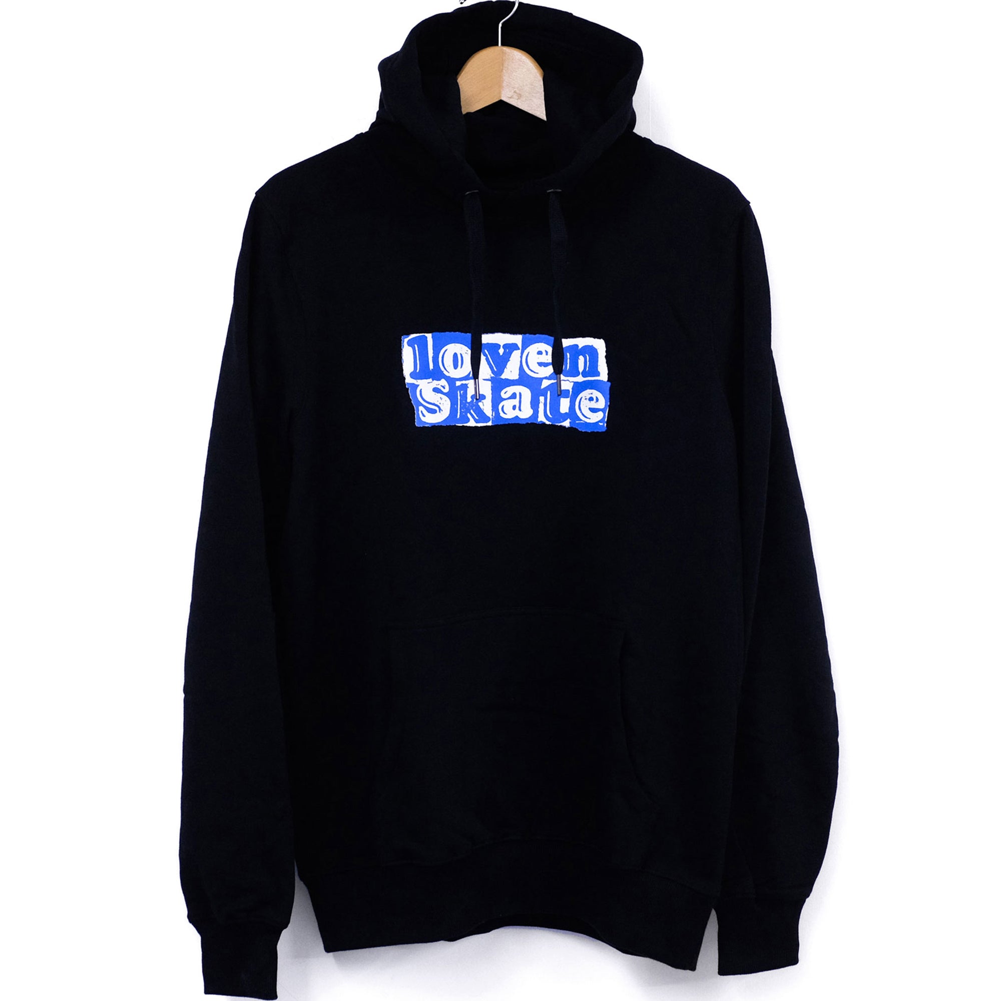 Lovenskate Tear Logo Hoodie Black/Blue