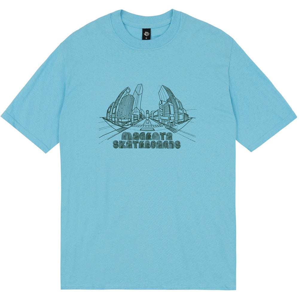 Magenta 3D Tee Light Blue