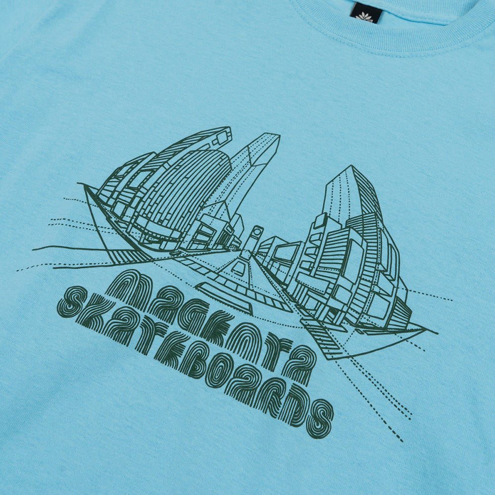 Magenta 3D Tee Light Blue