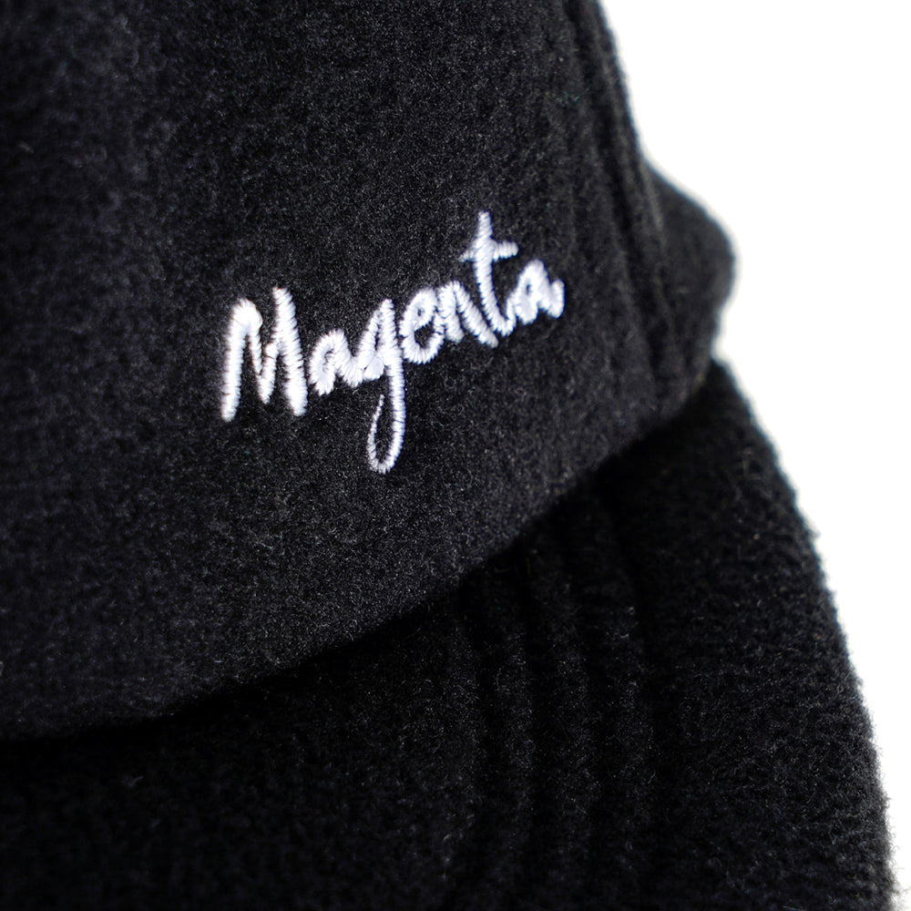 Magenta 6P Reversible Hat Black