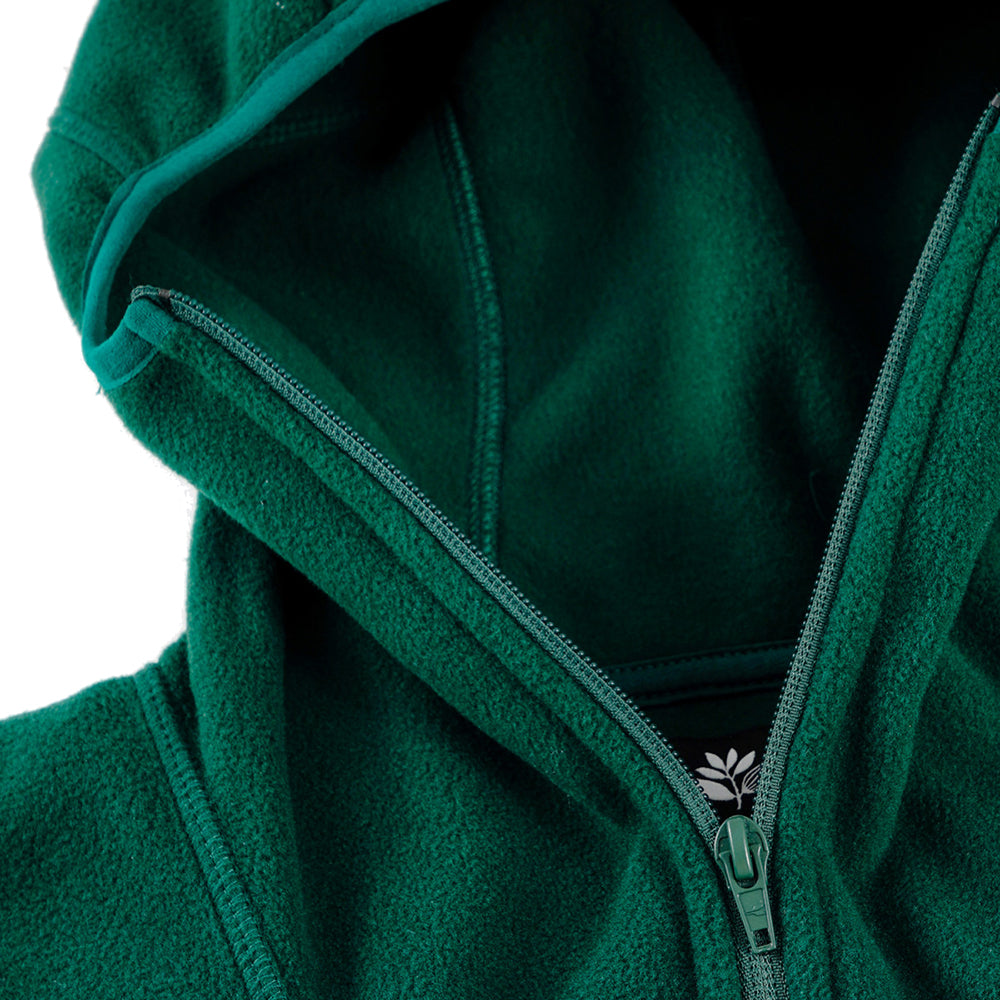 Magenta Antartic Zipped Hoodie Green