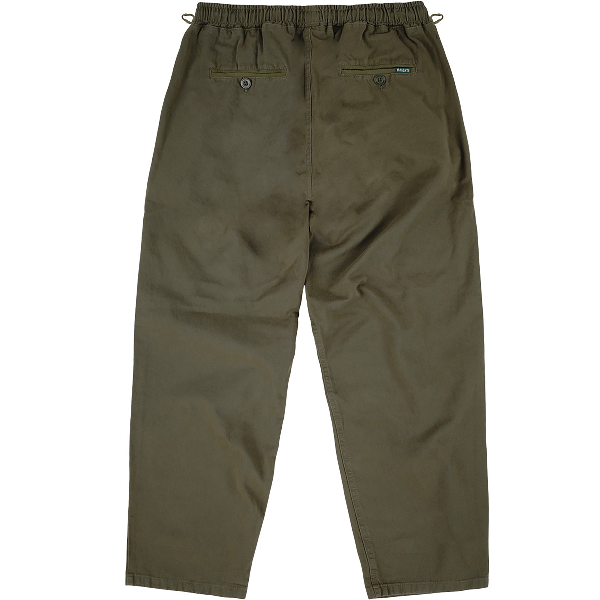 Magenta Extra Loose Pants Dark Olive