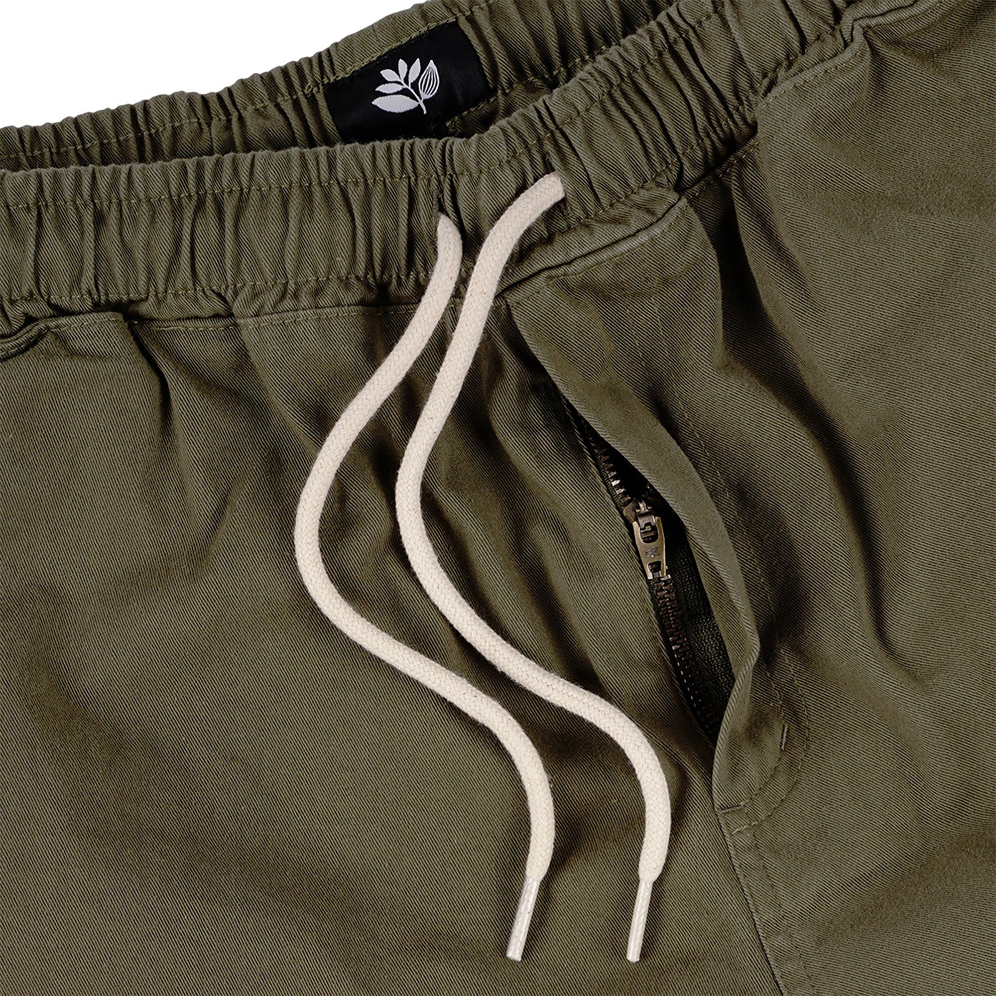 Magenta Extra Loose Pants Dark Olive