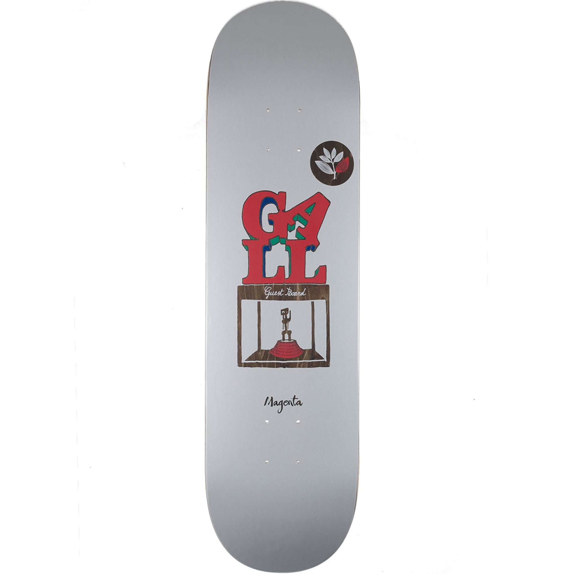 Magenta Fred Gall Guest Skateboard Deck 8.25"