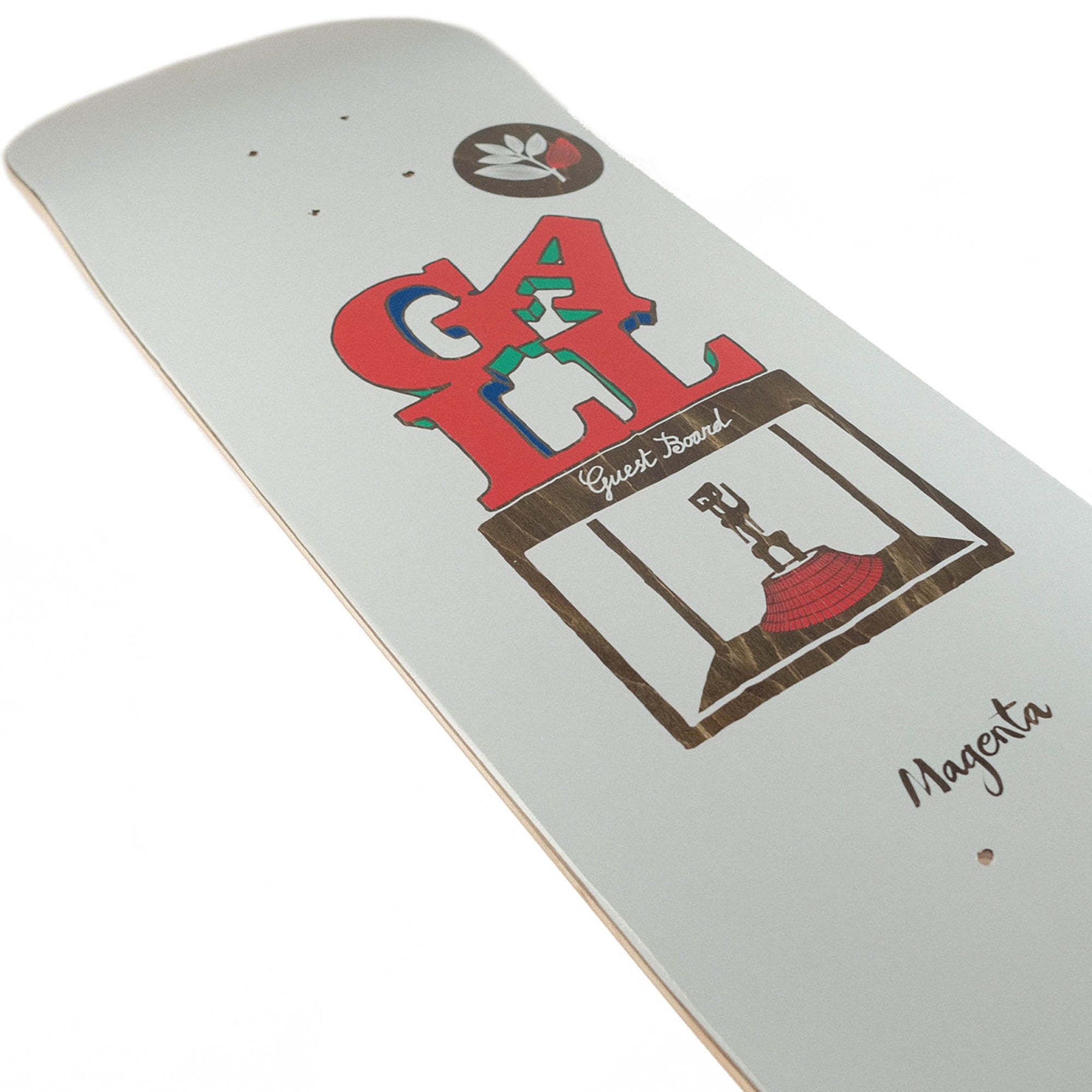 Magenta Fred Gall Guest Skateboard Deck 8.25"