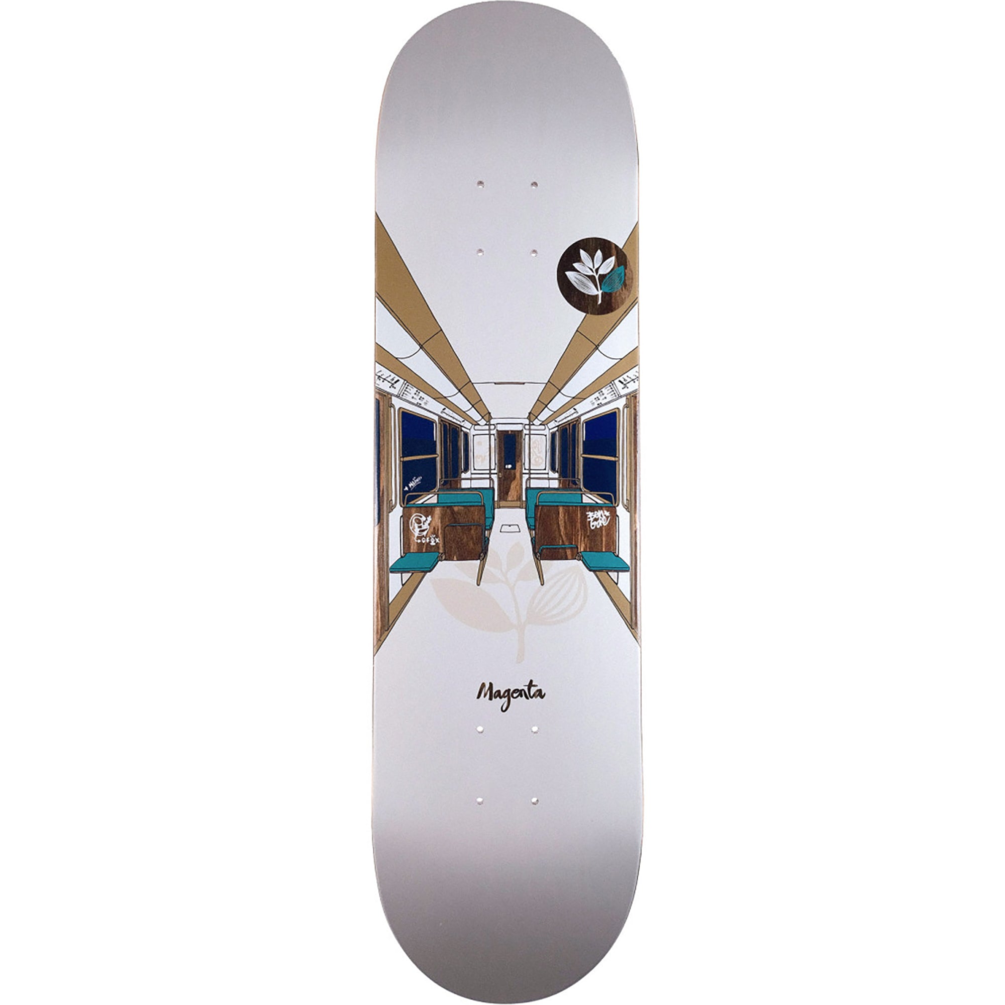 Magenta Glen Fox & Ben Gore Metro Series Skateboard Deck 8.125"