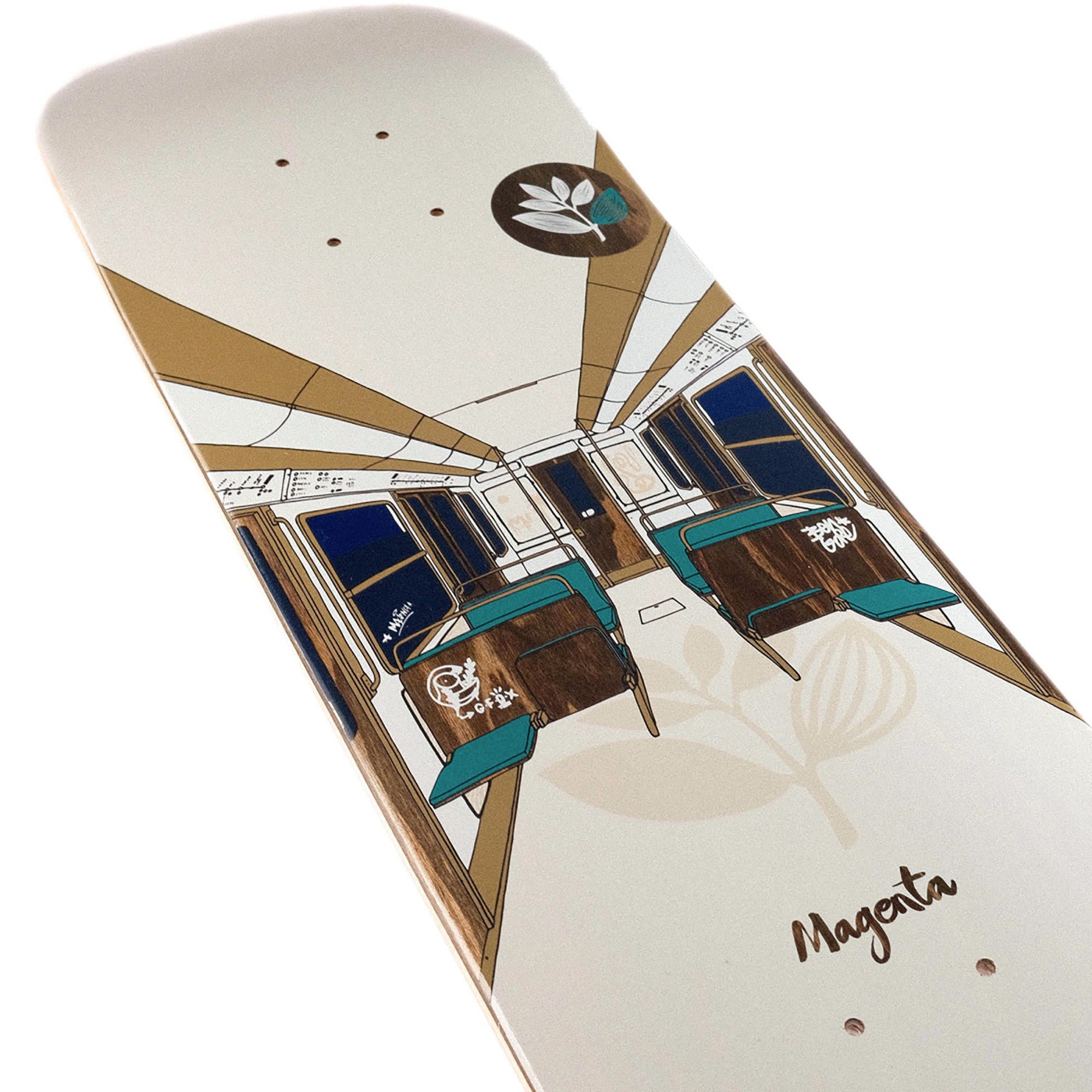 Magenta Glen Fox & Ben Gore Metro Series Skateboard Deck 8.125"