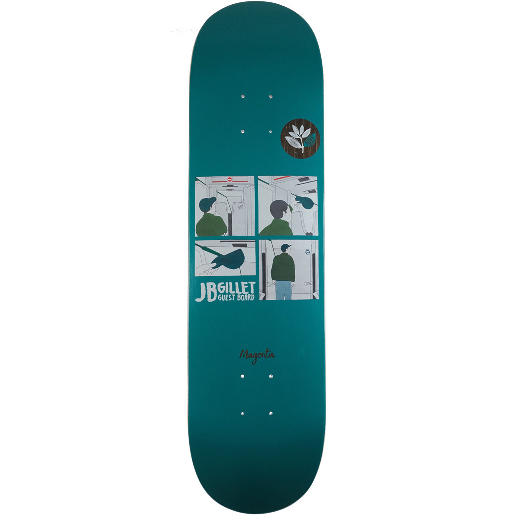 Magenta JB Gillet Guest Board Metro Series Skateboard Deck 8"