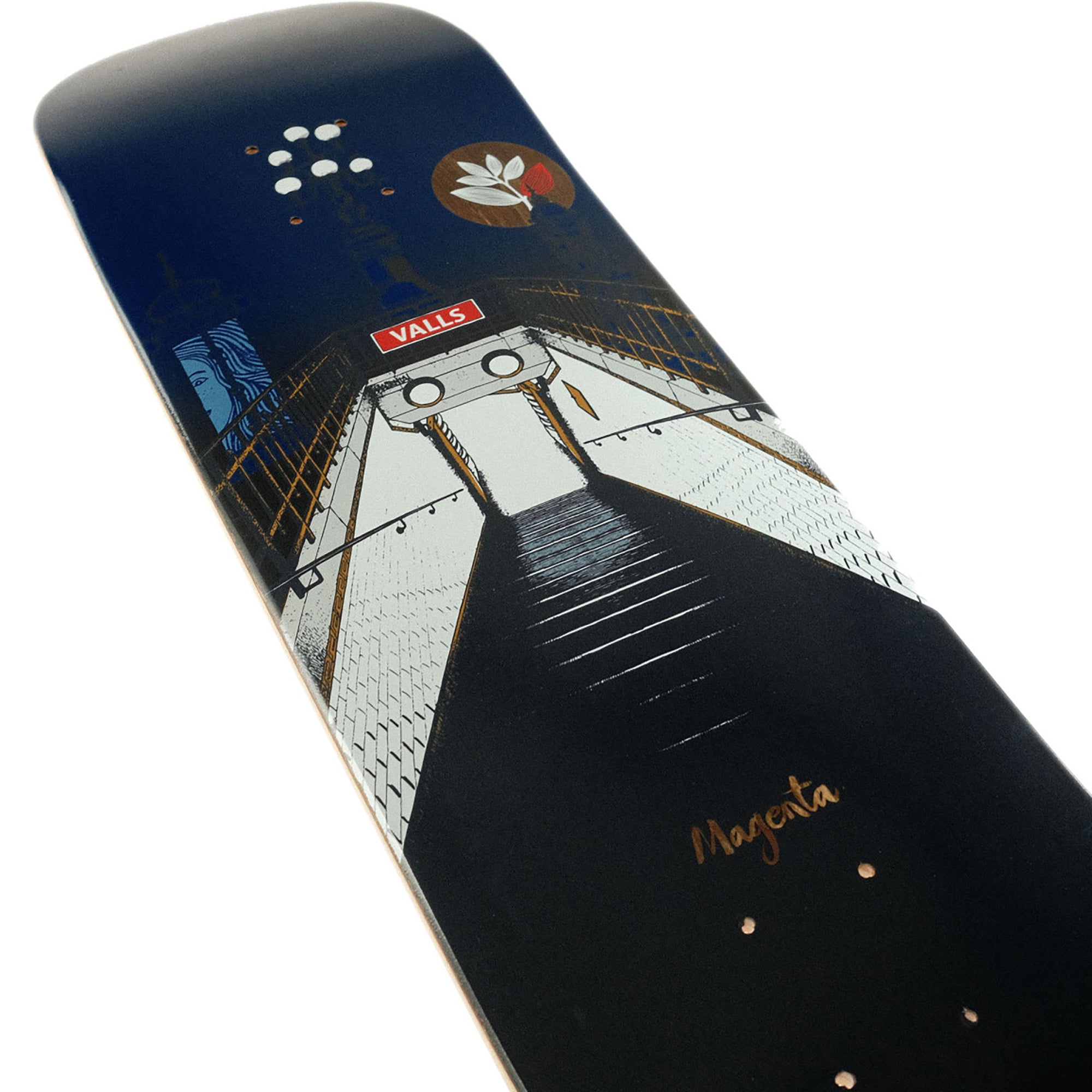 Magenta Leo Valls Metro Series Skateboard Deck 8.25"