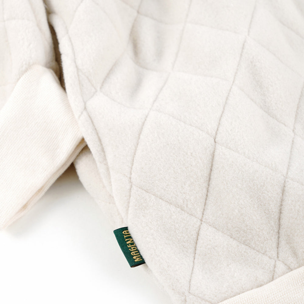 Magenta Lunar Quilted Highneck Natural