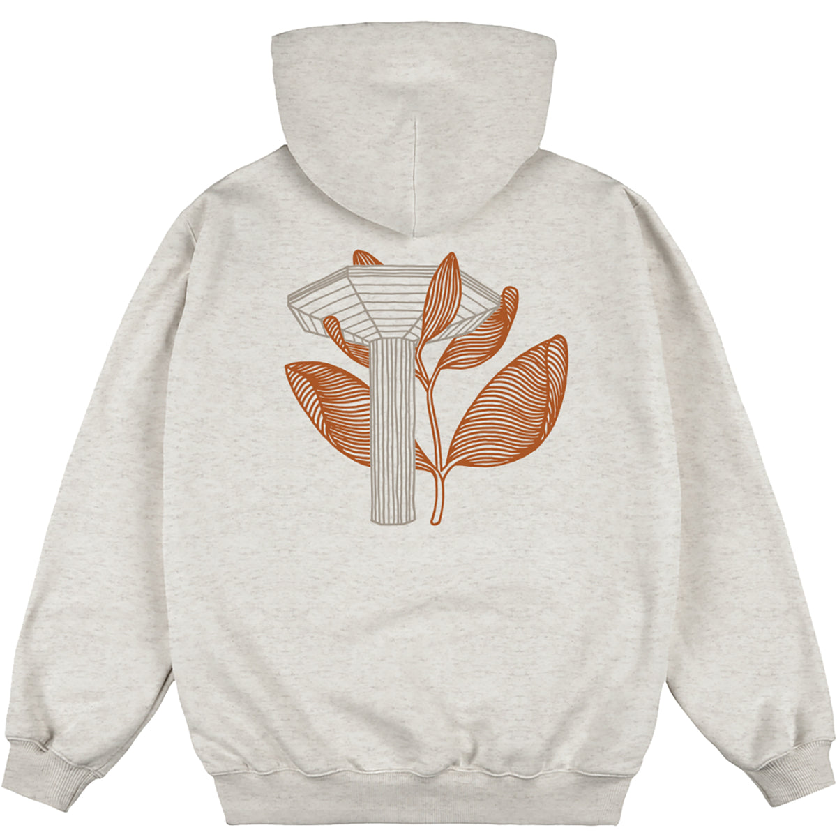 Magenta Pillar Hoodie Ash