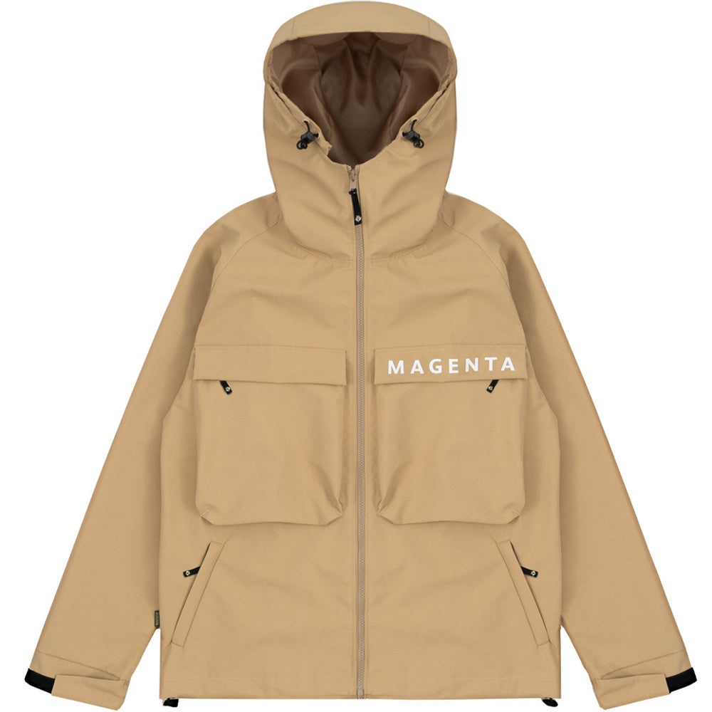 Magenta Storm Parka Beige