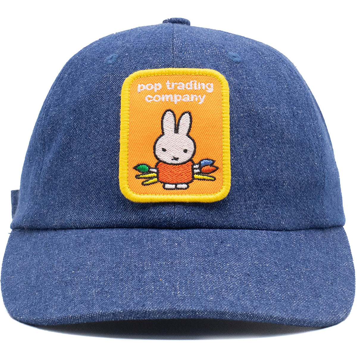 Miffy x Pop Trading Company Patch Sixpanel Hat Rinsed Denim