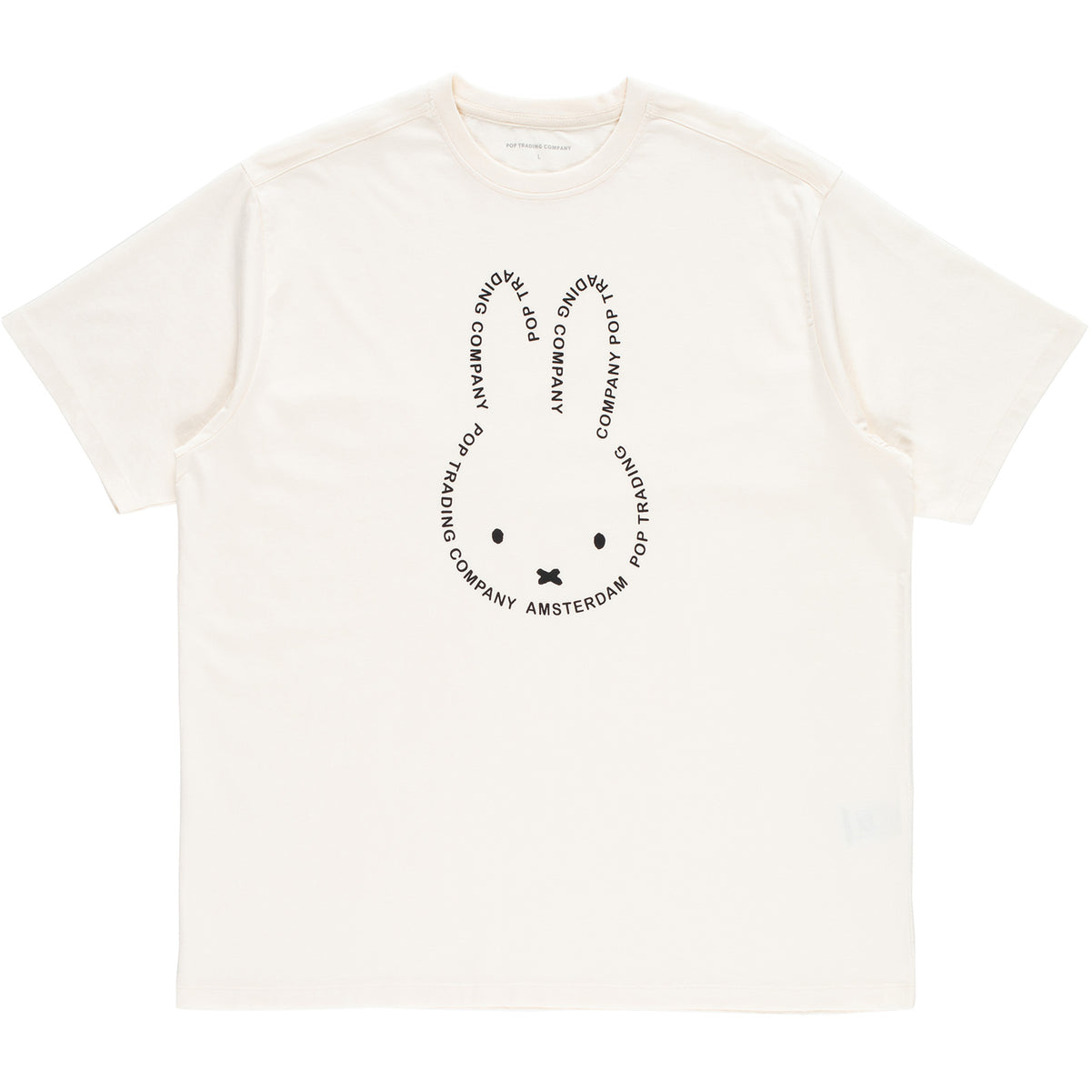 Miffy x Pop Trading Company Script T-Shirt Off White