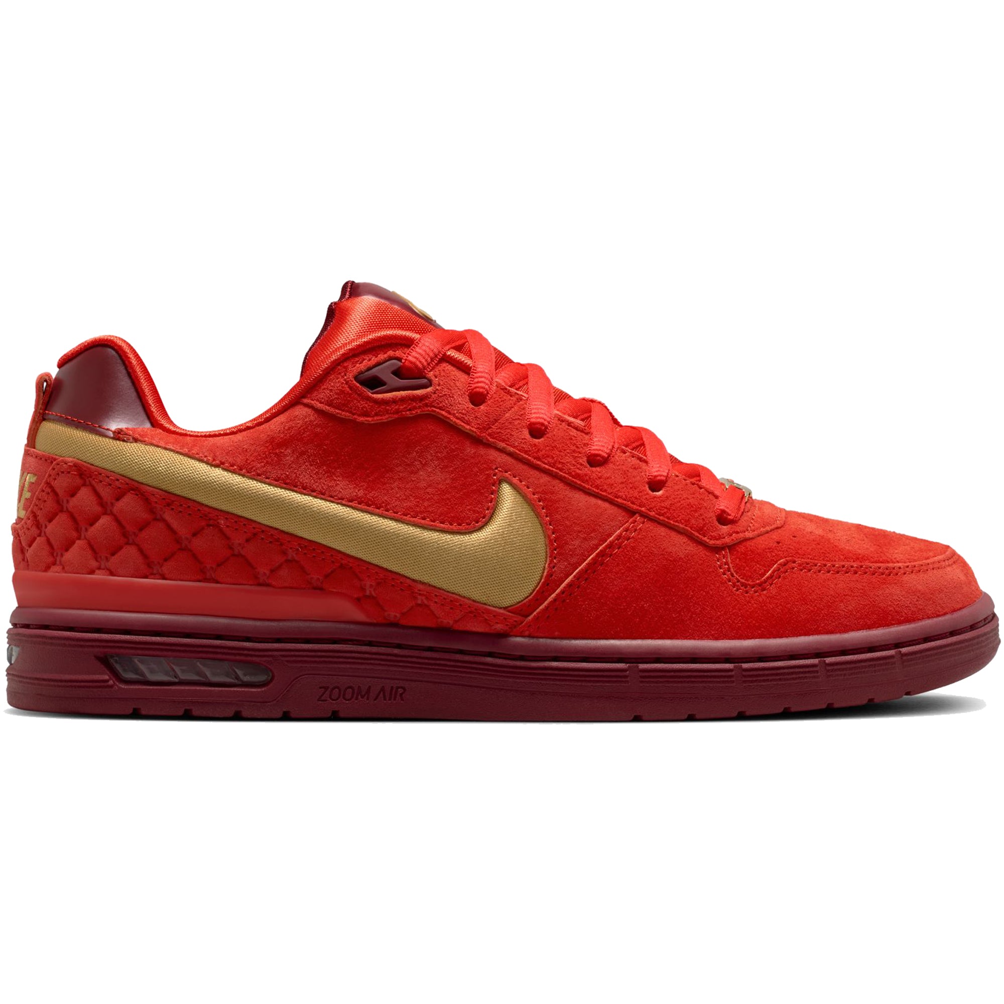 Nike SB Paul Rodriguez Zoom Air Low Shoes Habanero Red/Club Gold