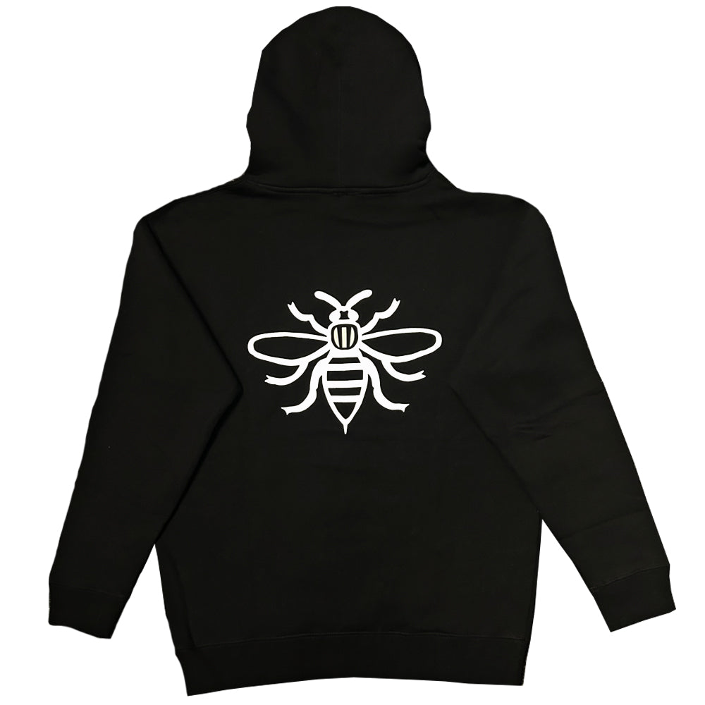 NOTE Bee Back Heavyweight Hooded Sweatshirt Black