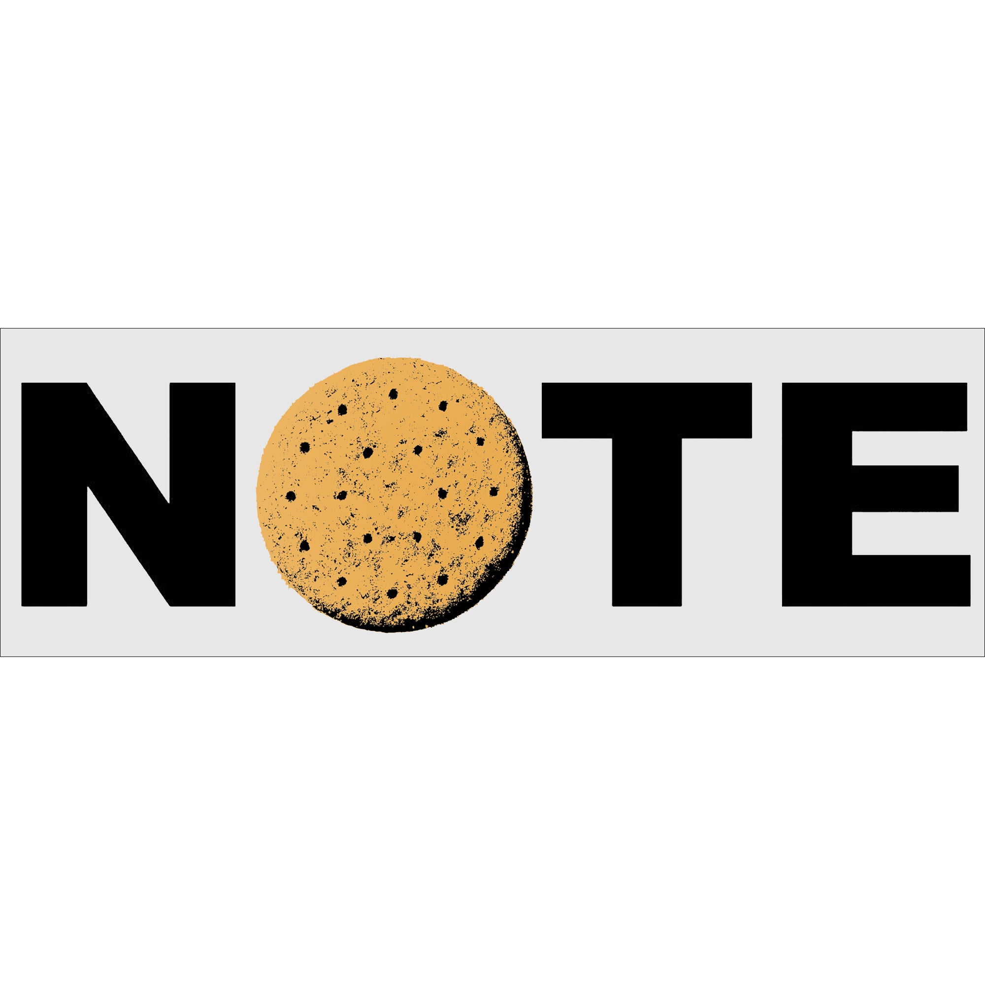 NOTE Biscuit Sticker Clear