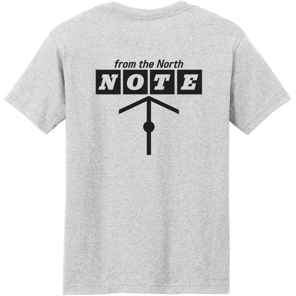 NOTE From The North T Shirt Ash Grey