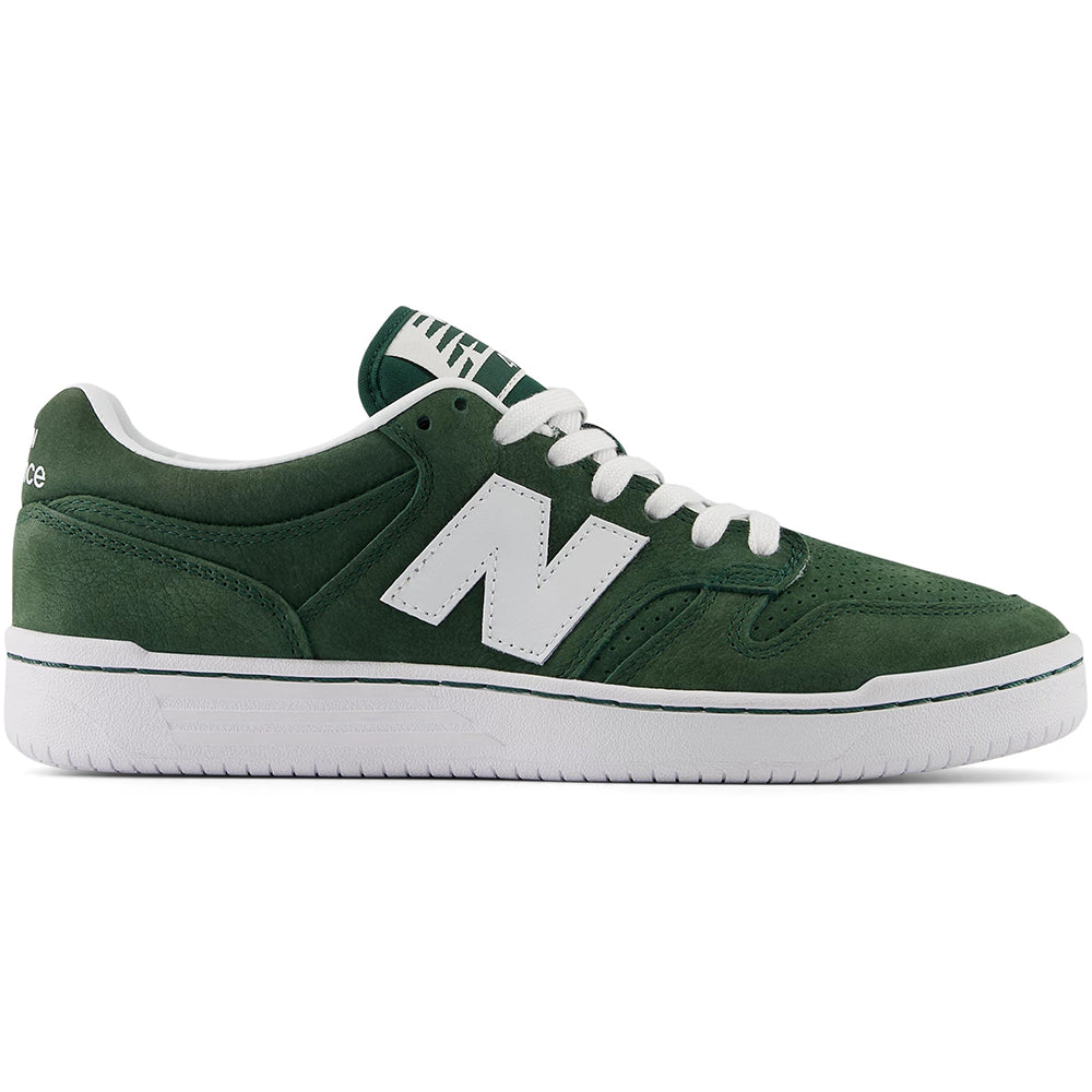 New Balance Numeric 480 Shoes Forest Green/White