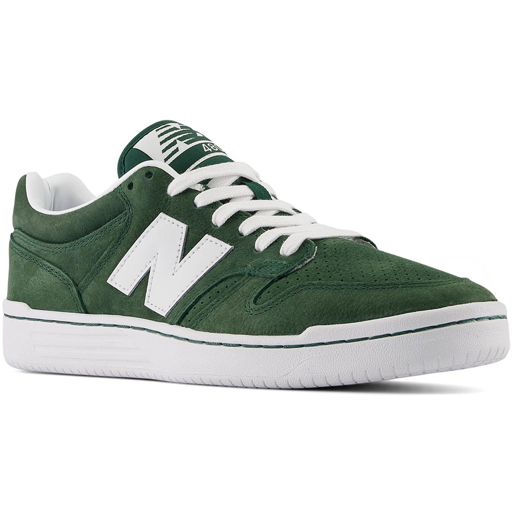 New Balance Numeric 480 Shoes Forest Green/White