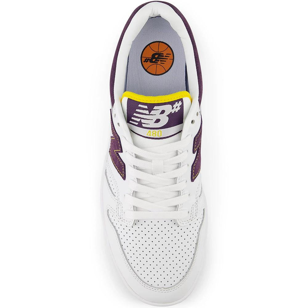 New Balance Numeric 480 Shoes White/Purple