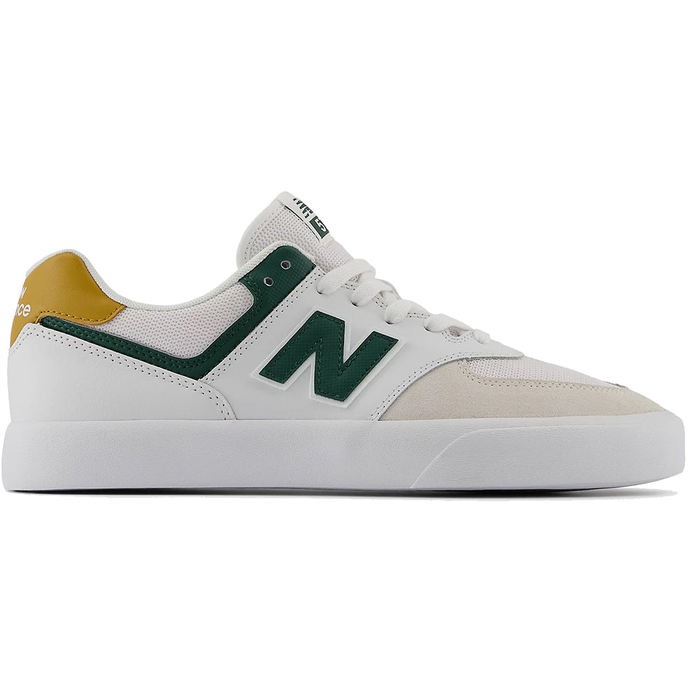 New Balance Numeric 574 Vulc Shoes Whte/Nightwatch Green