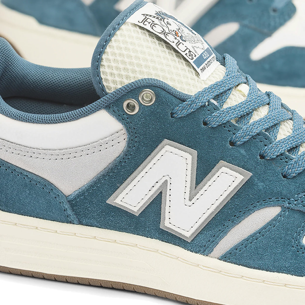 New Balance Numeric x Focus 480 Shoes Mountain Teal/Sea Salt