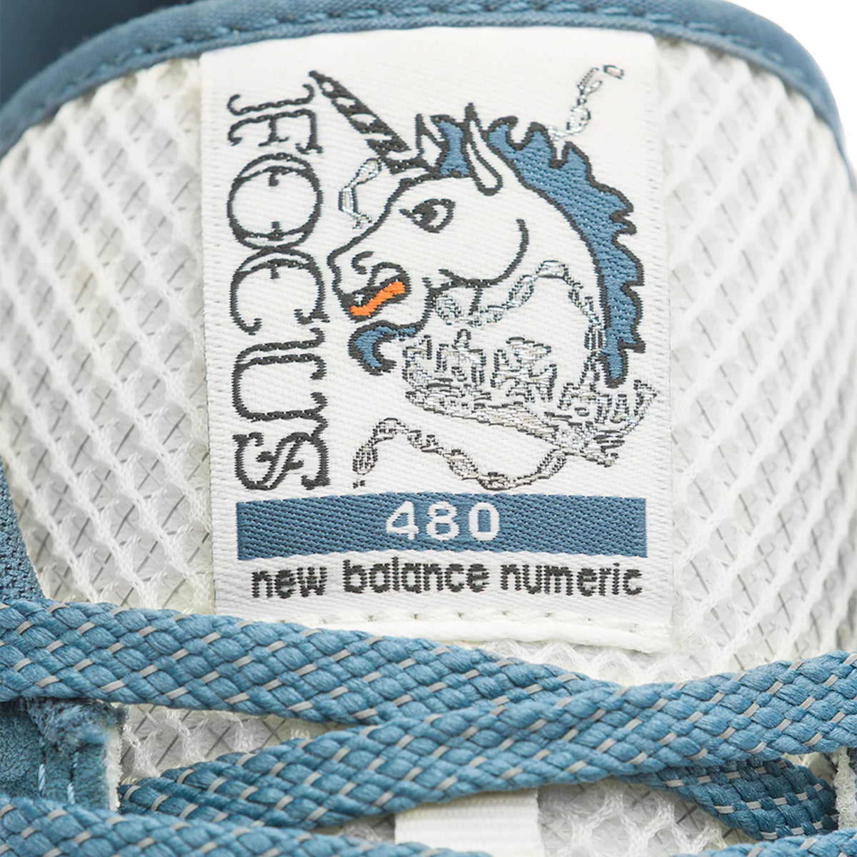 New Balance Numeric x Focus 480 Shoes Mountain Teal/Sea Salt