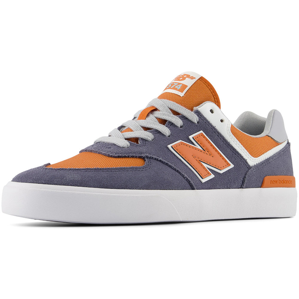 New Balance Numeric 574 Vulc Shoes Dark Arctic Grey/Infield Clay