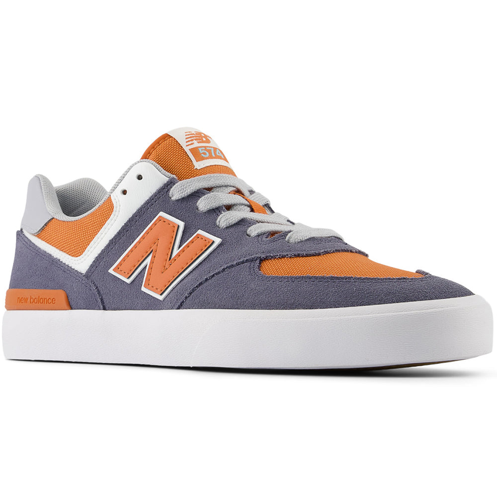 New Balance Numeric 574 Vulc Shoes Dark Arctic Grey/Infield Clay