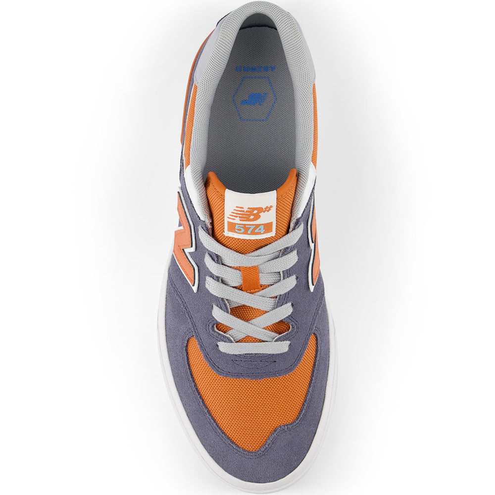 New Balance Numeric 574 Vulc Shoes Dark Arctic Grey/Infield Clay