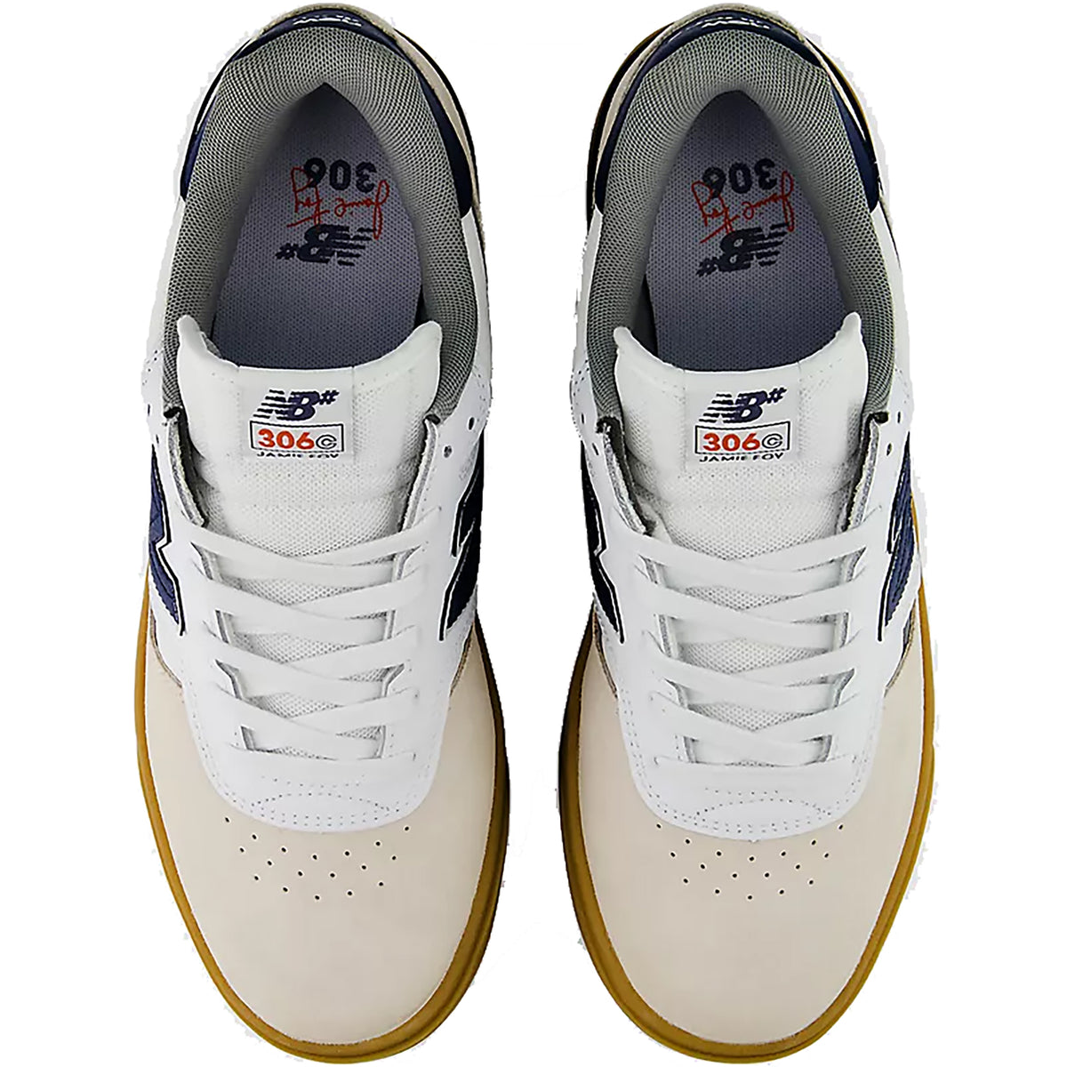 New Balance Numeric Jamie Foy 306C Shoes White/NB Navy
