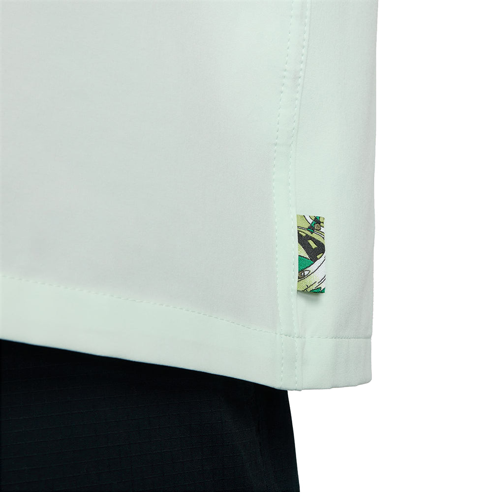 Nike SB Agnostic Short-Sleeve Button-Up Skate Bowler Shirt Barely Green/Black