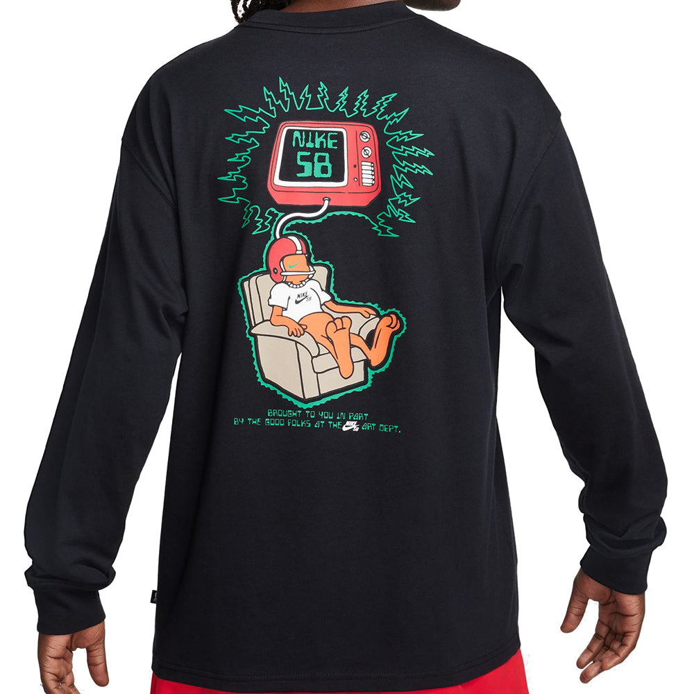 Nike SB Brainwash Max90 Long Sleeve T Shirt Black