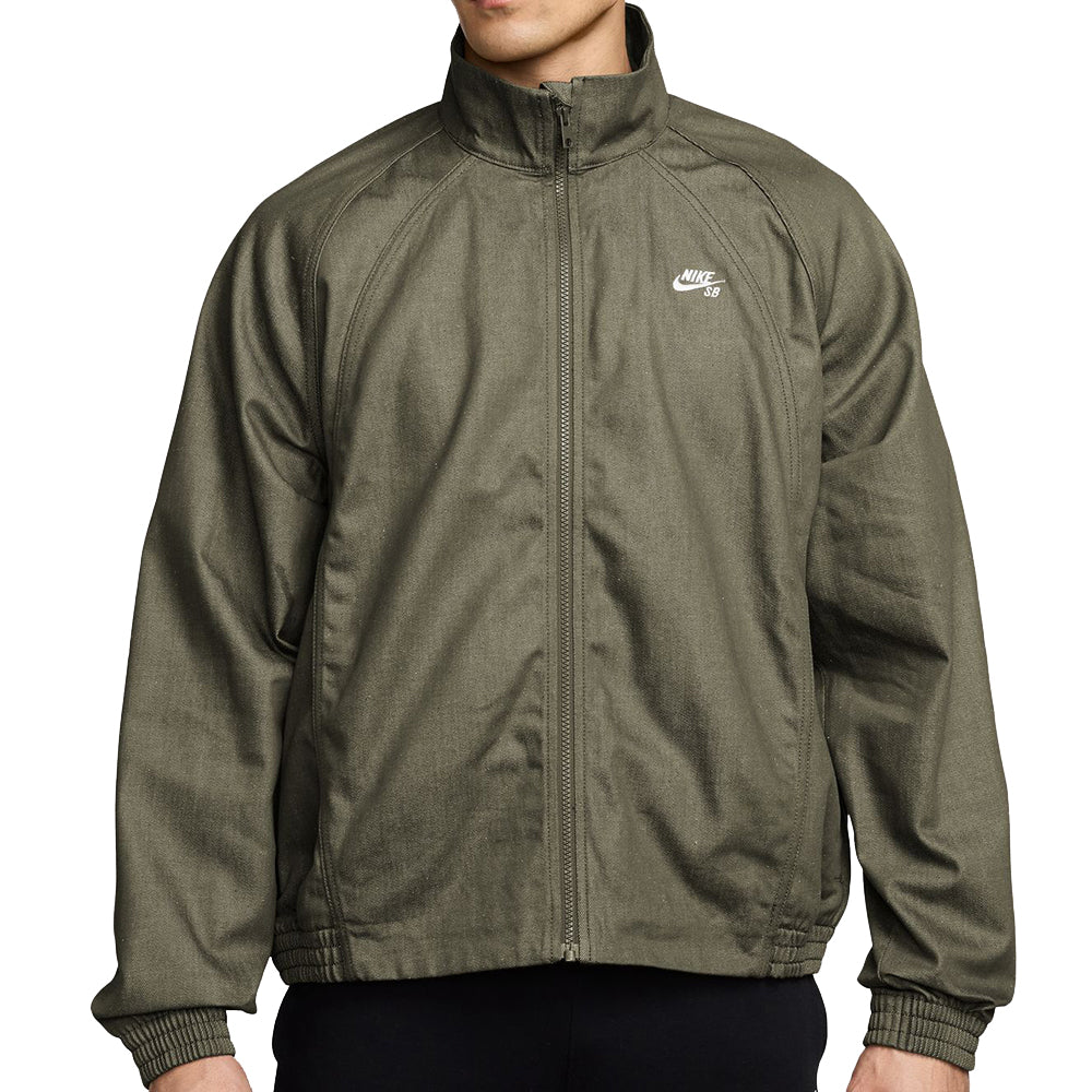 Nike SB Denim Full-Zip Track Jacket Medium Olive/White