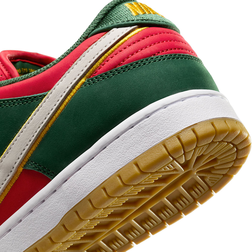 Nike SB Dunk Low Pro Premium Shoes Fir/White-University Gold-Fire Red