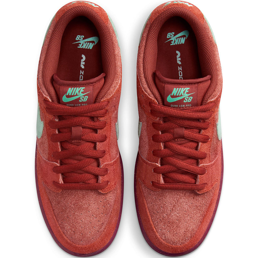 Nike SB Dunk Low Pro Premium Shoes Mystic Red/Emerald Rise-Rugged Orange