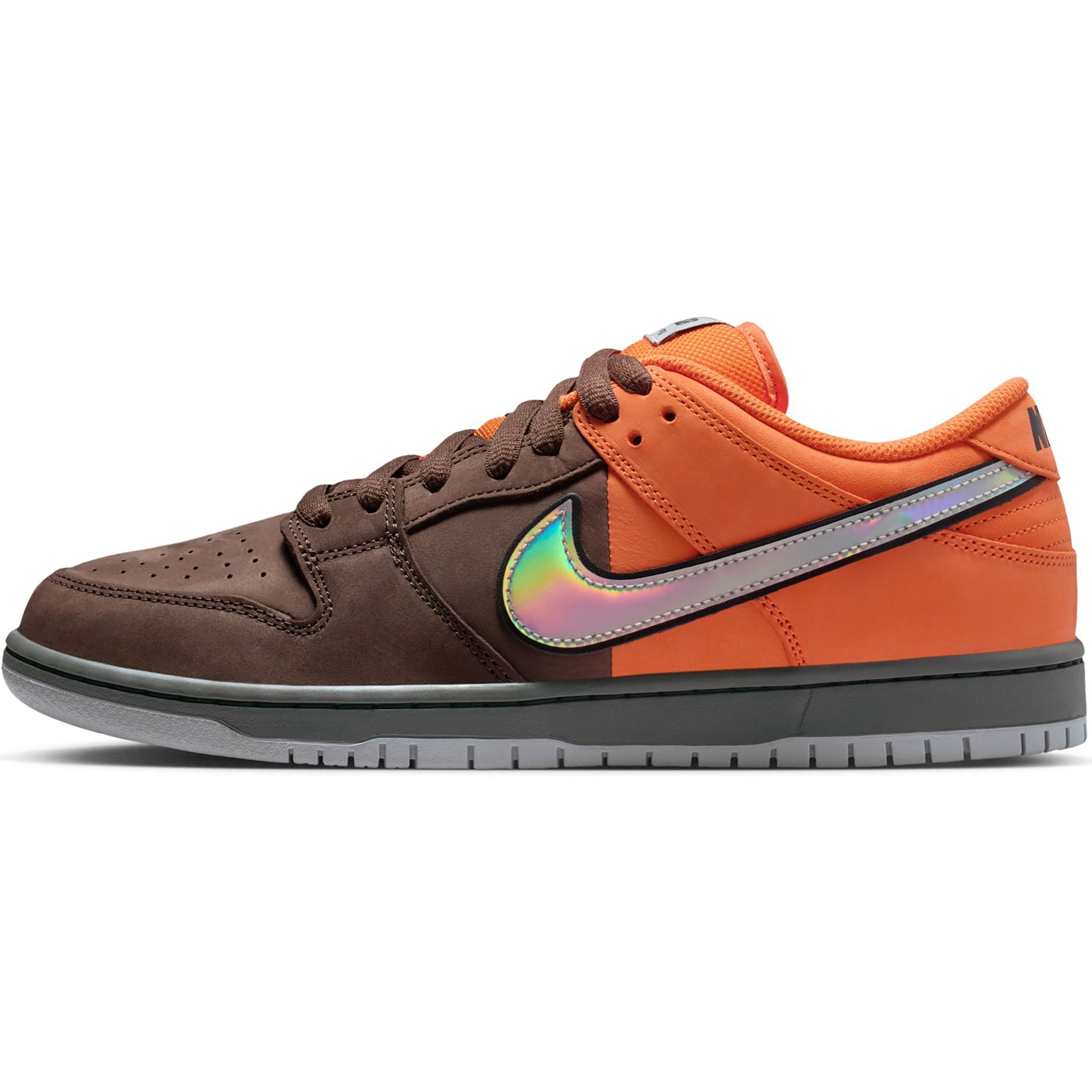 Nike SB Dunk Low Pro "Fast Pass" Shoes Safety Orange/Wolf Grey-Baroque Brown