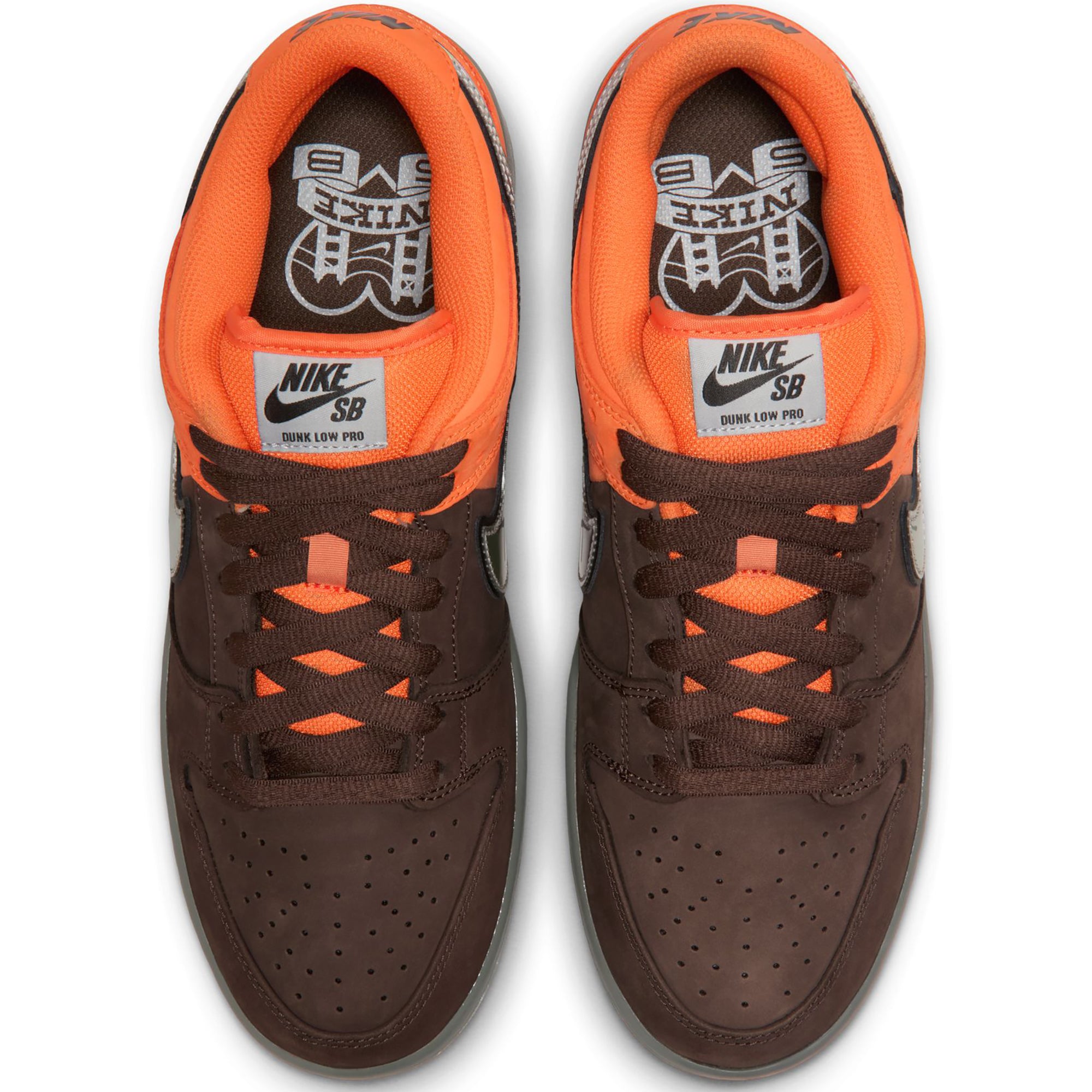 Nike SB Dunk Low Pro "Fast Pass" Shoes Safety Orange/Wolf Grey-Baroque Brown