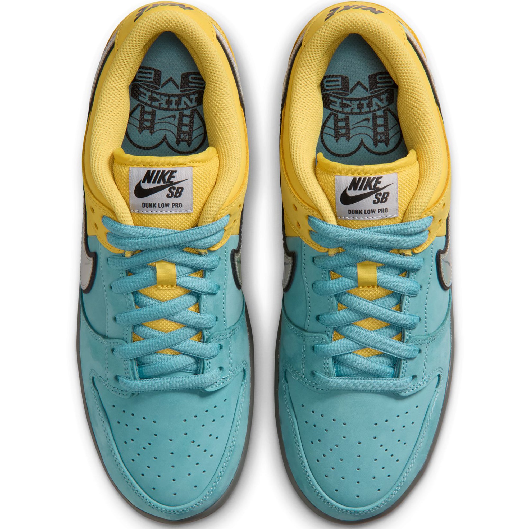 Nike SB Dunk Low Pro "Fast Pass" Shoes Lightening/Wolf Grey-Denim Turquoise
